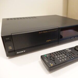 Sony SLV-595HF Pro 4-Head Stereo HiFi VCR with Remote Control